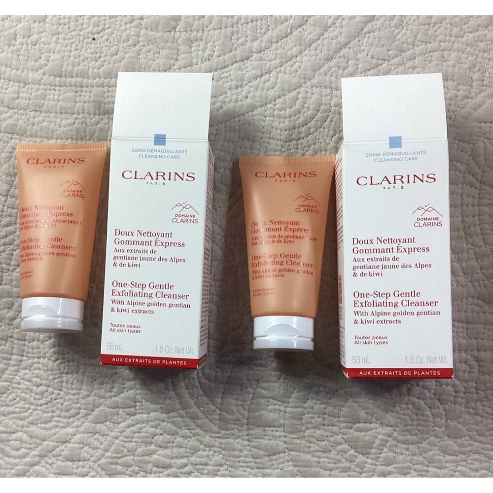 Set of 2 Clarins One-Step Gentle Exfoliating Cleanser Golden Gentian 50ml*NWB